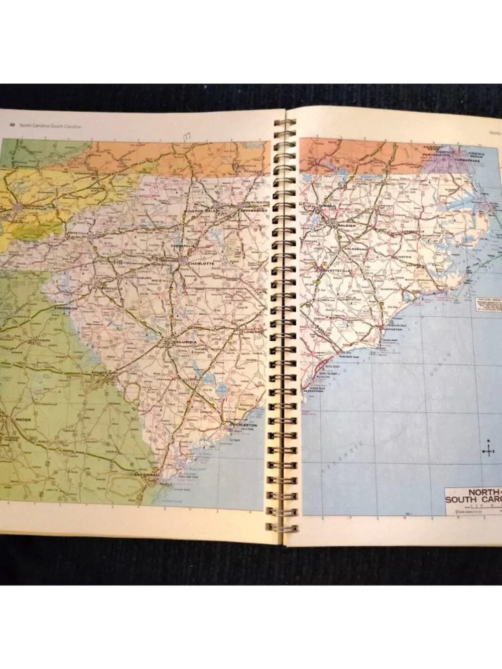 Rand McNally Deluxe Road Atlas Travel Guide Spiral 1993 Vintage US Canada Mexico